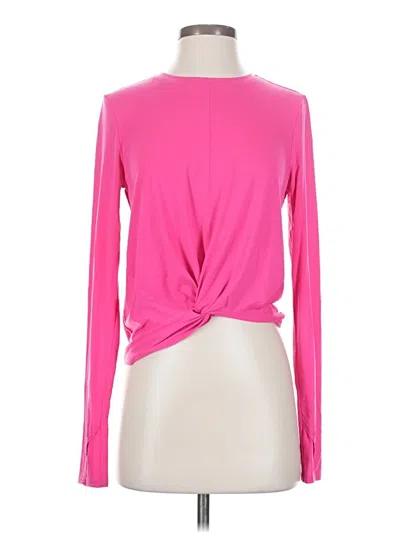 Pre-owned Athleta Long Sleeve T-shirt In Pink