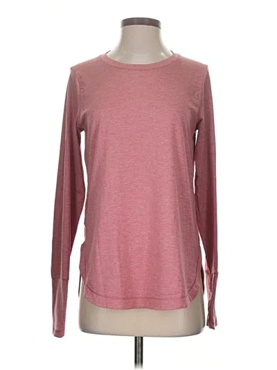 Pre-owned Athleta Long Sleeve T-shirt In Pink
