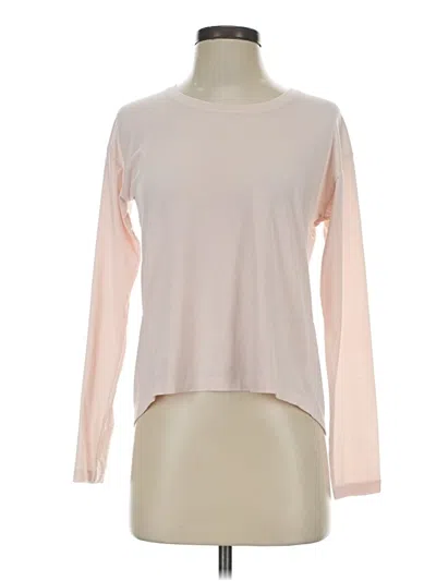 Pre-owned Athleta Long Sleeve T-shirt In Pink