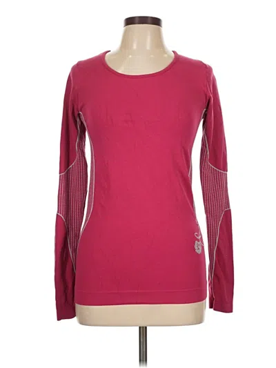 Pre-owned Athleta Long Sleeve T-shirt In Pink