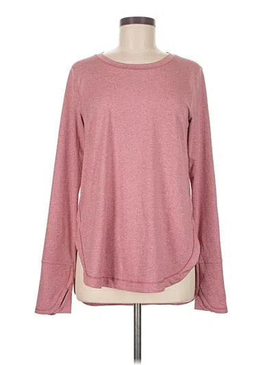 Pre-owned Athleta Long Sleeve T-shirt In Pink