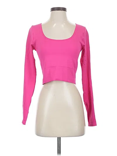 Pre-owned Athleta Long Sleeve T-shirt In Pink