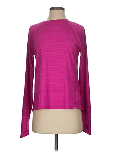 Pre-owned Athleta Long Sleeve T-shirt In Pink