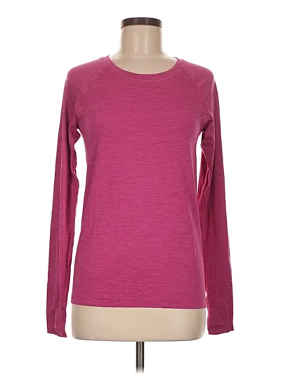 Pre-owned Athleta Long Sleeve T-shirt In Pink
