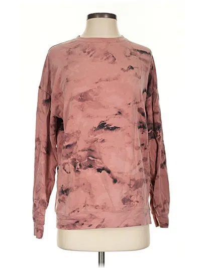 Pre-owned Athleta Long Sleeve T-shirt In Pink