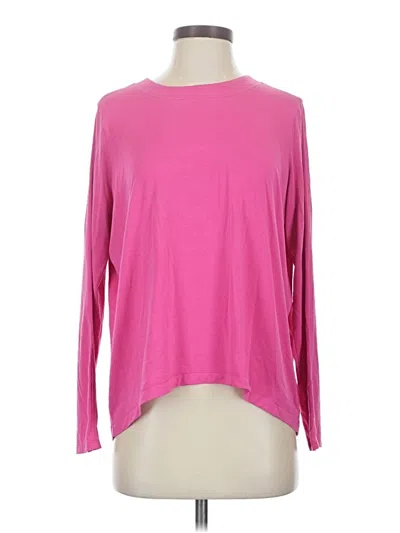 Pre-owned Athleta Long Sleeve T-shirt In Pink