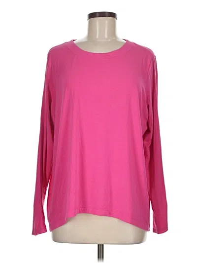Pre-owned Athleta Long Sleeve T-shirt In Pink