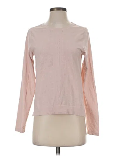 Pre-owned Athleta Long Sleeve T-shirt In Pink