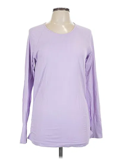 Pre-owned Athleta Long Sleeve T-shirt In Purple
