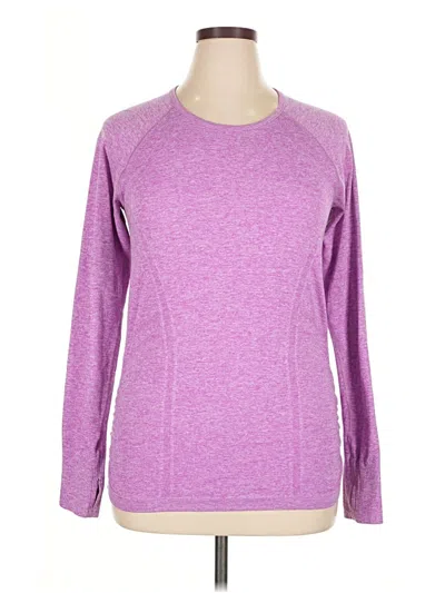 Pre-owned Athleta Long Sleeve T-shirt In Purple