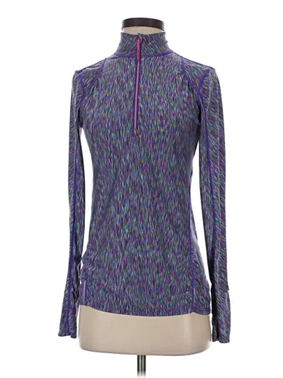 Pre-owned Athleta Long Sleeve T-shirt In Purple