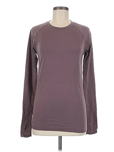Pre-owned Athleta Long Sleeve T-shirt In Purple