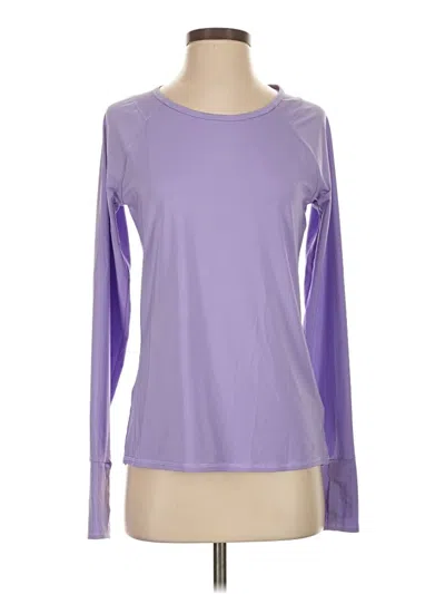 Pre-owned Athleta Long Sleeve T-shirt In Purple
