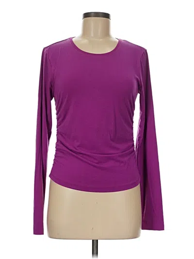 Pre-owned Athleta Long Sleeve T-shirt In Purple