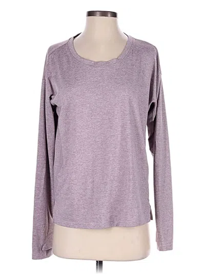 Pre-owned Athleta Long Sleeve T-shirt In Purple