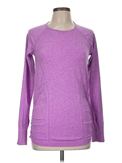 Pre-owned Athleta Long Sleeve T-shirt In Purple