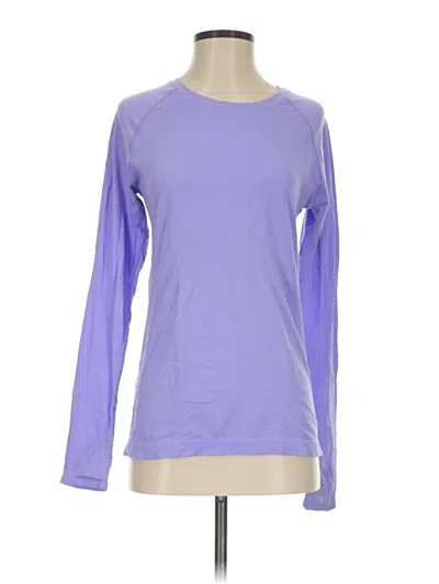 Pre-owned Athleta Long Sleeve T-shirt In Purple