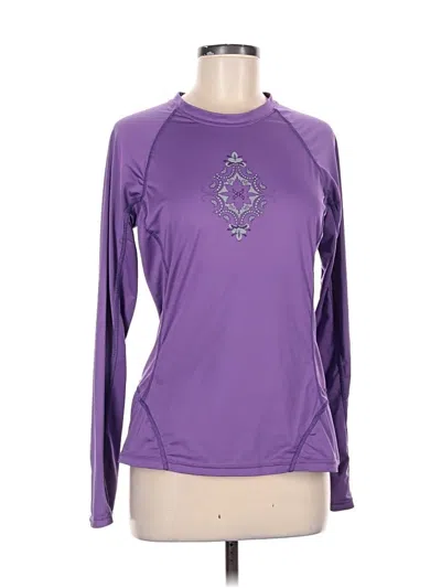 Pre-owned Athleta Long Sleeve T-shirt In Purple
