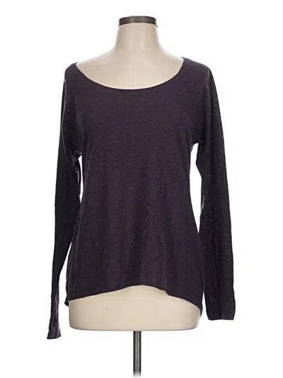 Pre-owned Athleta Long Sleeve T-shirt In Purple