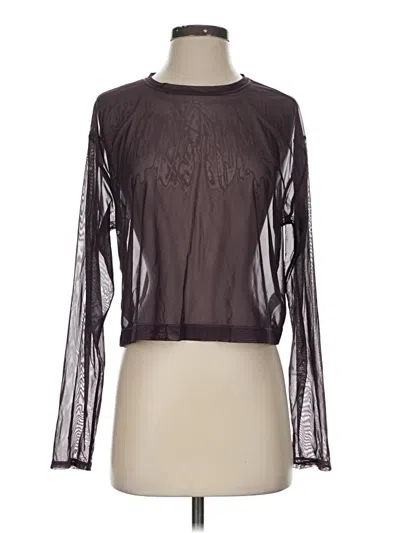 Pre-owned Athleta Long Sleeve T-shirt In Purple