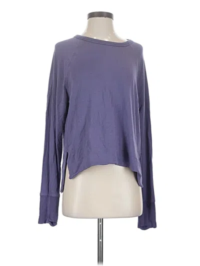 Pre-owned Athleta Long Sleeve T-shirt In Purple