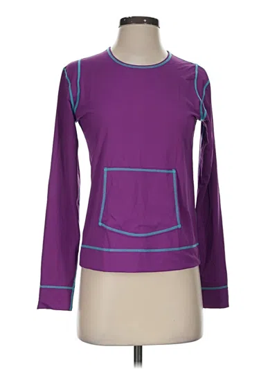 Pre-owned Athleta Long Sleeve T-shirt In Purple