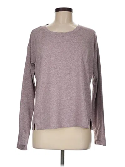 Pre-owned Athleta Long Sleeve T-shirt In Purple