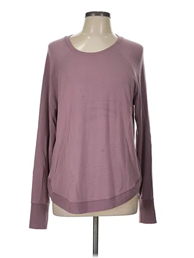 Pre-owned Athleta Long Sleeve T-shirt In Purple