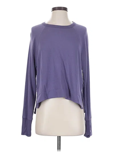 Pre-owned Athleta Long Sleeve T-shirt In Purple