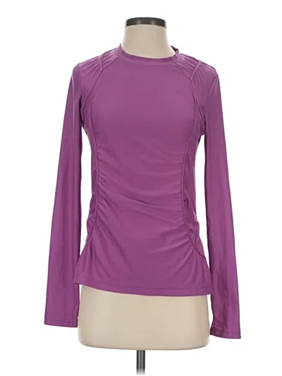 Pre-owned Athleta Long Sleeve T-shirt In Purple