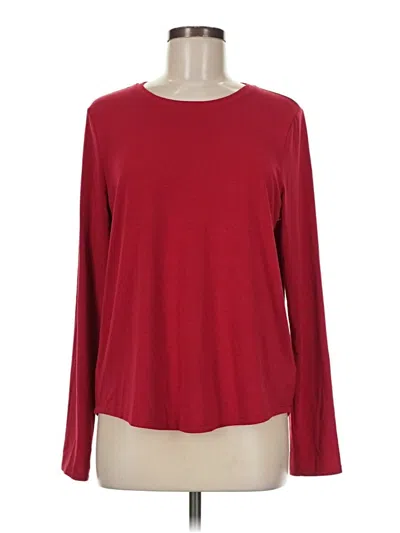 Pre-owned Athleta Long Sleeve T-shirt In Red