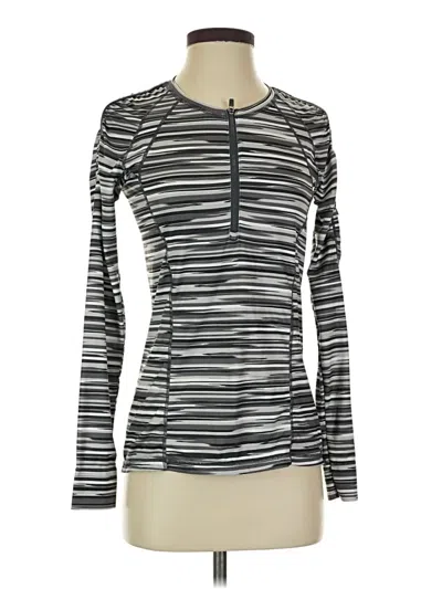 Pre-owned Athleta Long Sleeve T-shirt In Silver