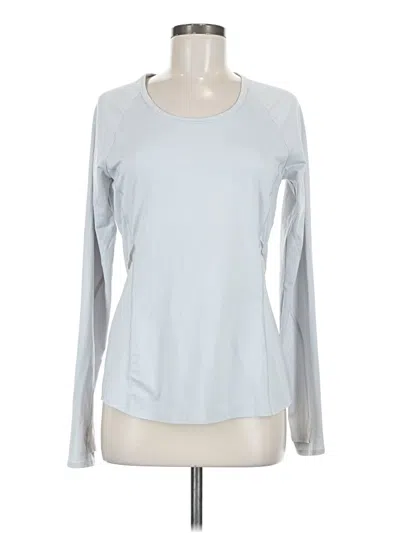 Pre-owned Athleta Long Sleeve T-shirt In Silver