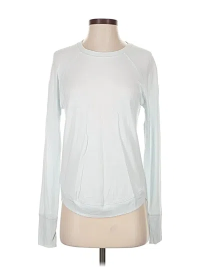 Pre-owned Athleta Long Sleeve T-shirt In Silver