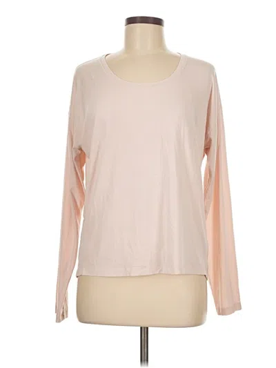 Pre-owned Athleta Long Sleeve T-shirt In Tan
