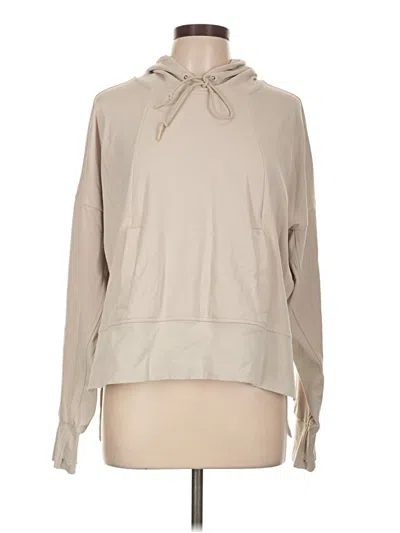 Pre-owned Athleta Long Sleeve T-shirt In Tan
