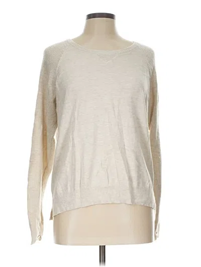 Pre-owned Athleta Long Sleeve T-shirt In Tan