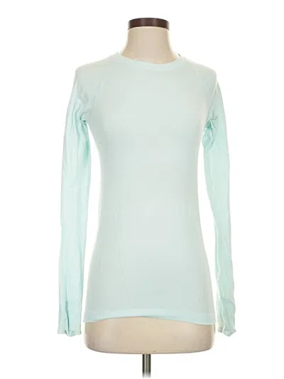 Pre-owned Athleta Long Sleeve T-shirt In Teal