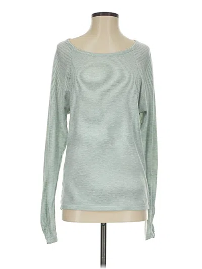 Pre-owned Athleta Long Sleeve T-shirt In Teal