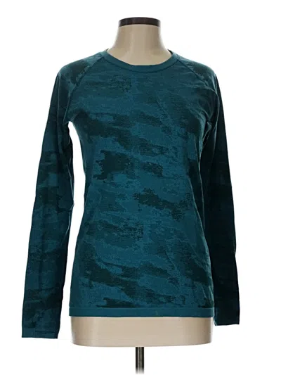 Pre-owned Athleta Long Sleeve T-shirt In Teal