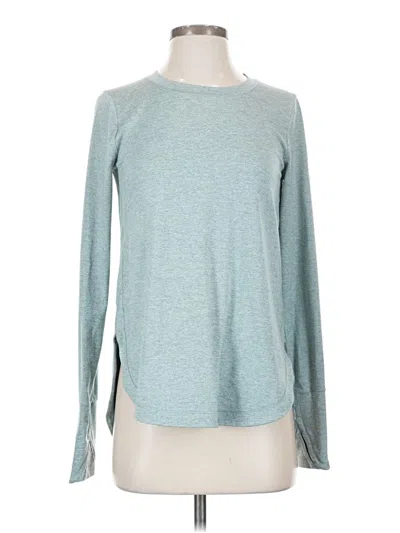 Pre-owned Athleta Long Sleeve T-shirt In Teal