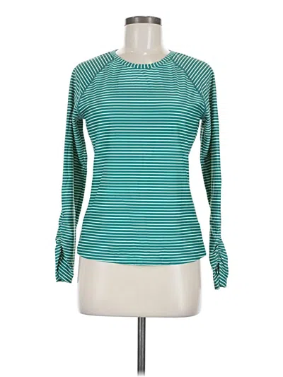 Pre-owned Athleta Long Sleeve T-shirt In Teal