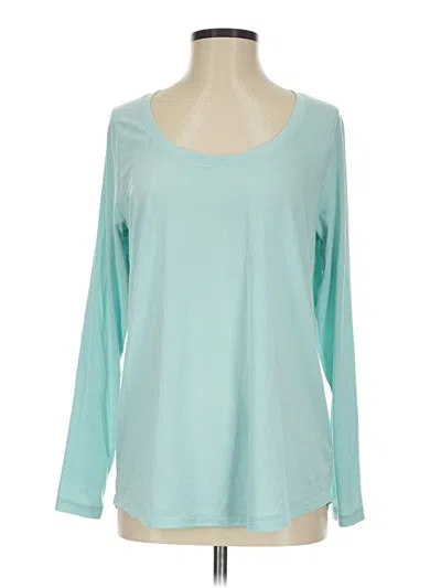 Pre-owned Athleta Long Sleeve T-shirt In Teal
