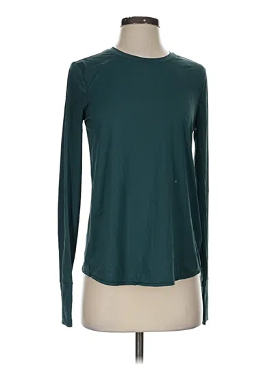 Pre-owned Athleta Long Sleeve T-shirt In Teal