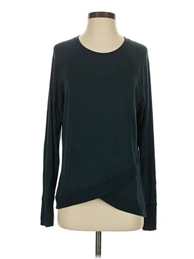 Pre-owned Athleta Long Sleeve T-shirt In Teal