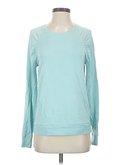 Pre-owned Athleta Long Sleeve T-shirt In Teal