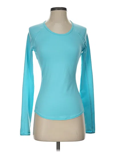 Pre-owned Athleta Long Sleeve T-shirt In Teal