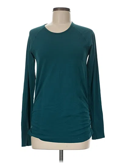 Pre-owned Athleta Long Sleeve T-shirt In Teal
