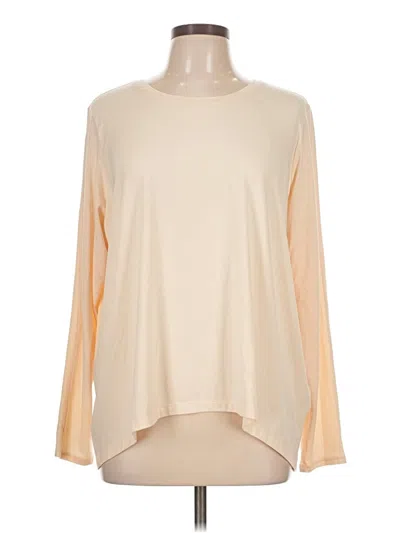 Pre-owned Athleta Long Sleeve T-shirt In White
