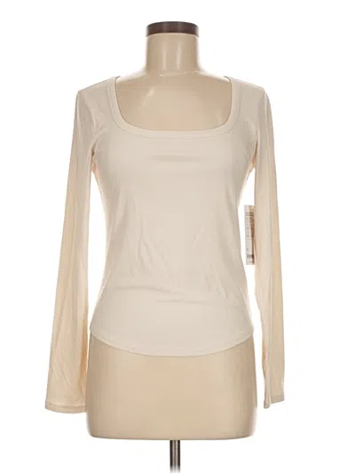 Athleta Long Sleeve T-shirt In Neutral